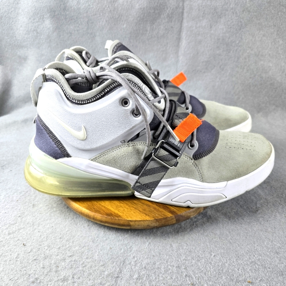 Nike Air Force 270 Wolf Grey White Shoes Sneakers Men's Size 11.5***